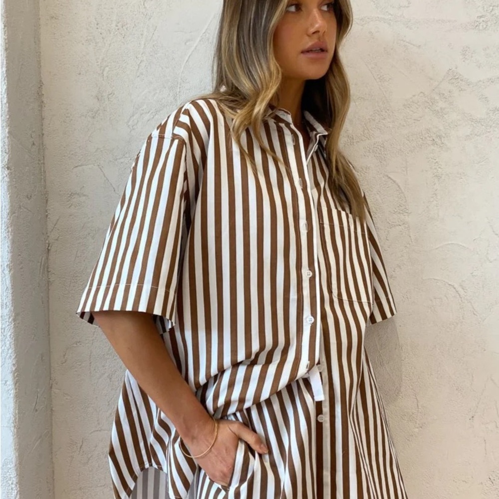 Blanca Bobby Shirt Brown/White